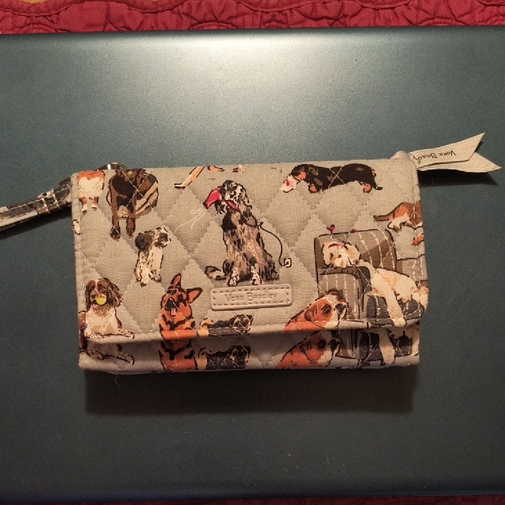 Vera Bradley Gray Dog Pattern Tote